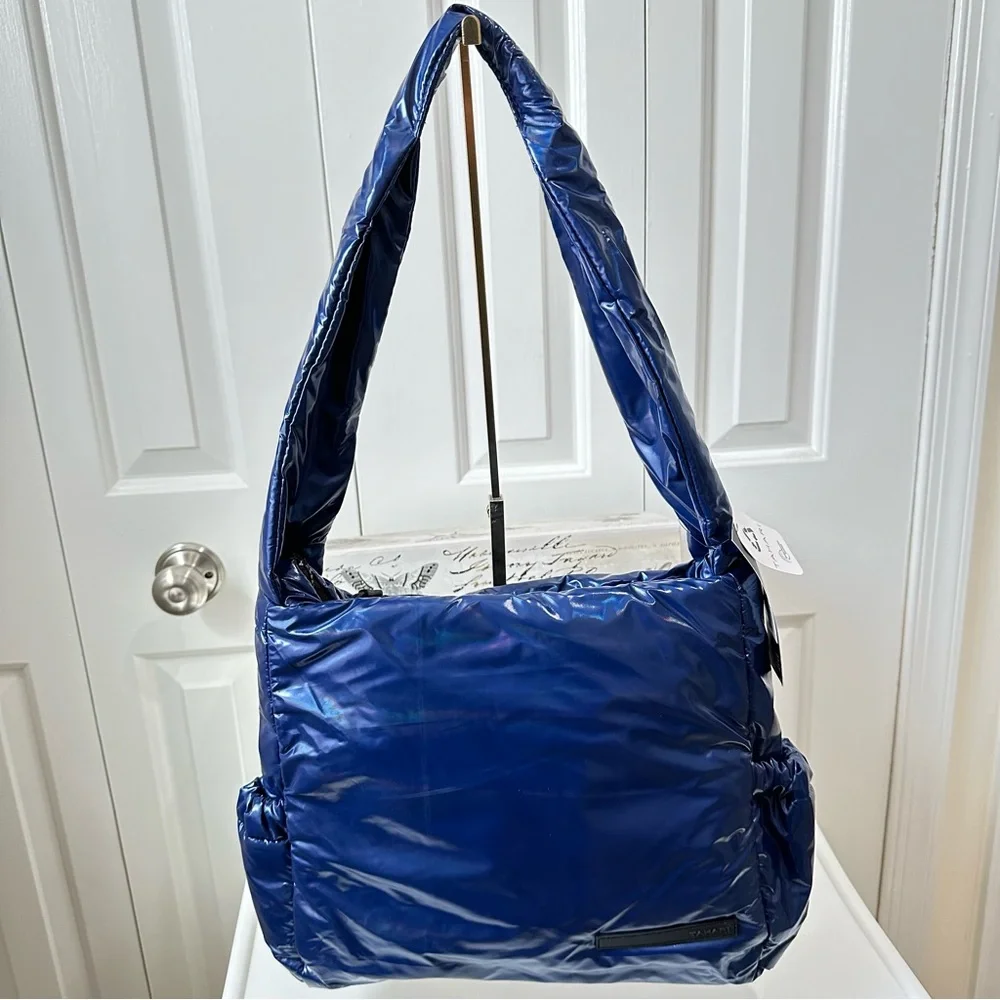 Tahari Bardot Hobo Bag Navy Blue NWT